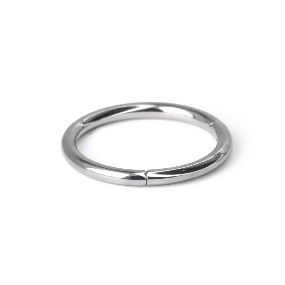 Titanium hinged ring