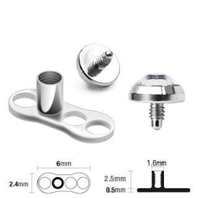 Dermal anchor needi komplekt pakk