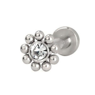Pisikeste kuulikestega sisekeermega labret