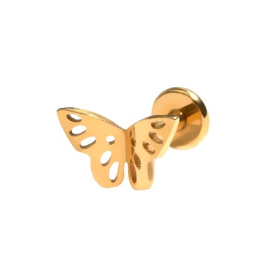 Liblikaga titaanist labret