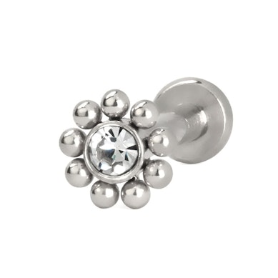 Pisikeste kuulikestega sisekeermega labret