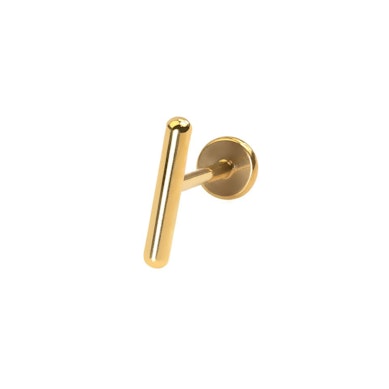 Titaanist labret ribaga