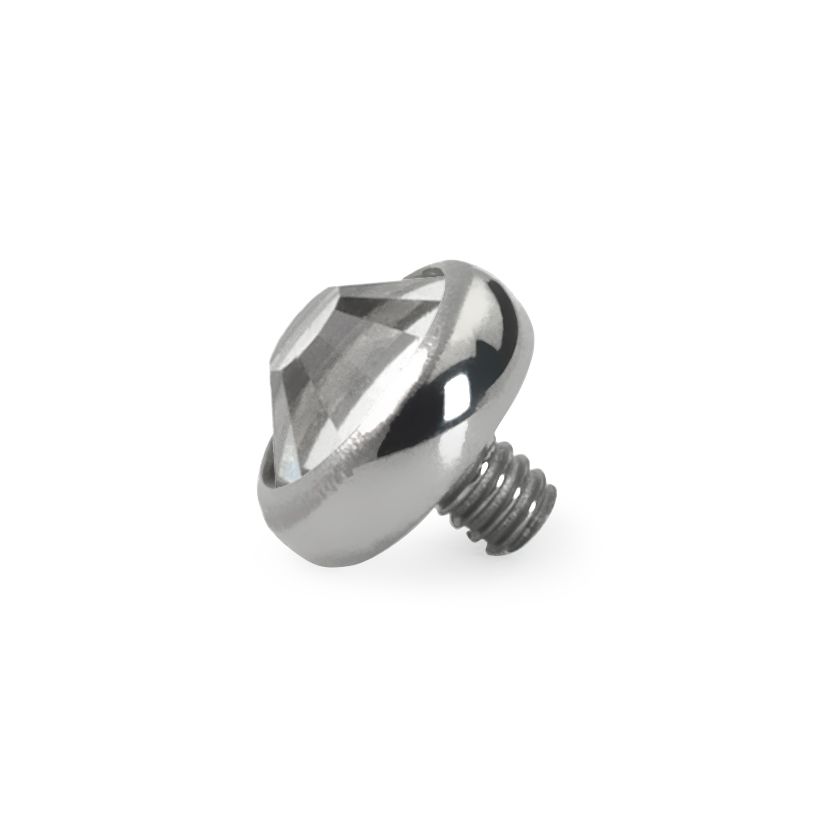 Titaanist dermal anchor kivikesega