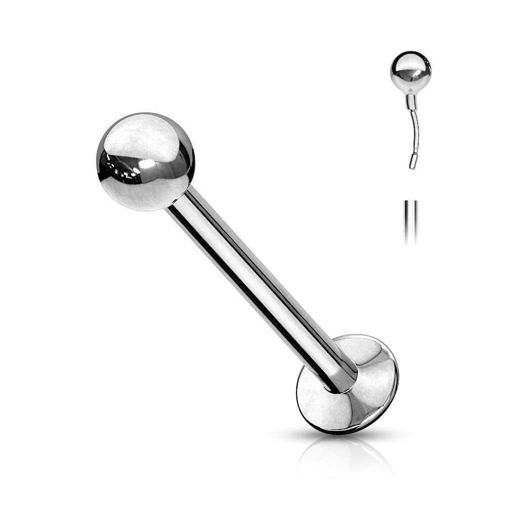 Kirurgilisest terasest push-in labret