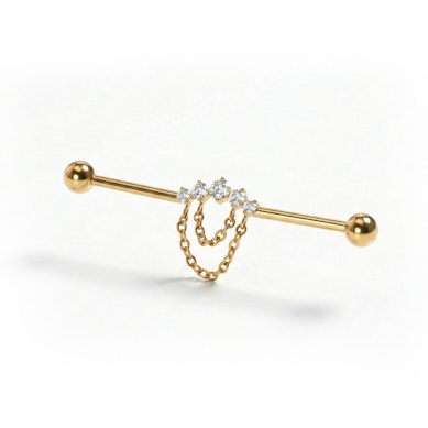 Titaanist industriaal barbell kivide ja kettidega