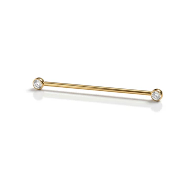 Titaanist industriaal barbell kividega