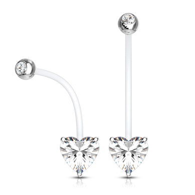 Nabaneet PTFE-st rasedatele südamekujulise kivikesega