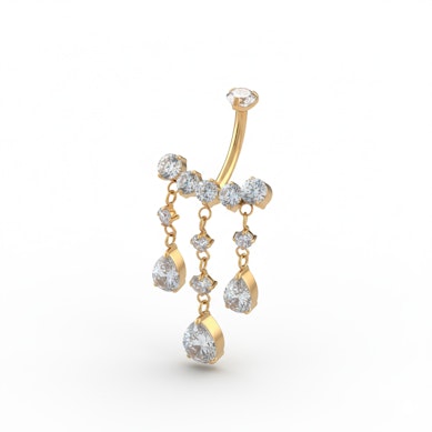 Titaanist nababarbell rippuvate juveelidega