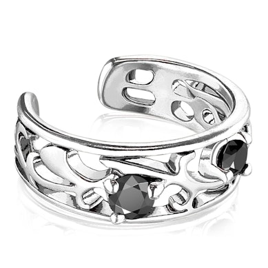 Kõrva mansett hargneva filigraanse disainiga