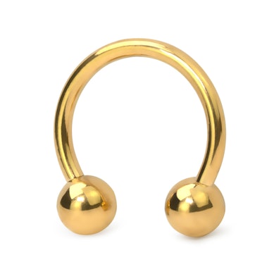 Värvilisest titaanist hobuserauaneet sisekeermega