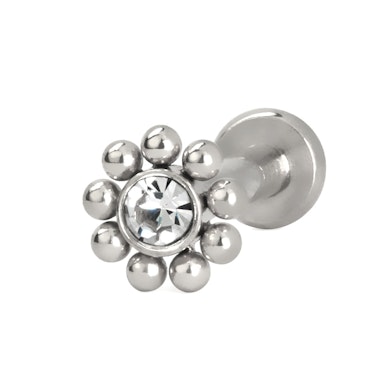Pisikeste kuulikestega sisekeermega labret