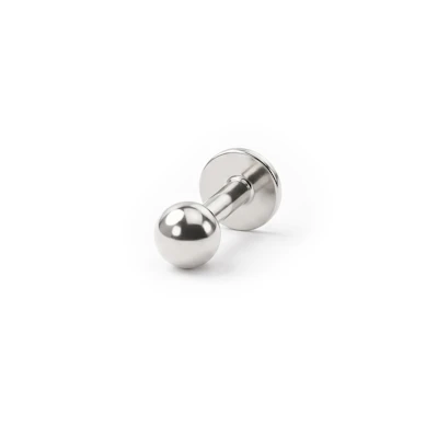 Push-in labret titaanist