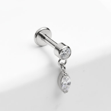 Titaanist labret markiisi ripatsiga