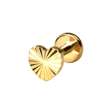 Südamekujuline labret tekstuuri mustriga