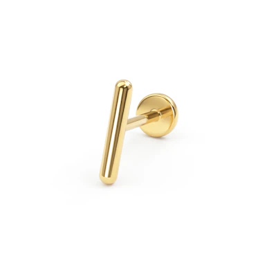Titaanist labret ribaga