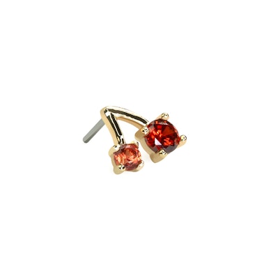 14k kullast kirssidega push-in top