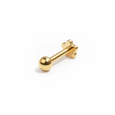 Lameda lilletagusega titaanist labret
