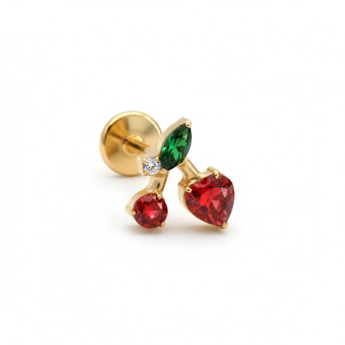 Kirssidega labret värviliste kividega