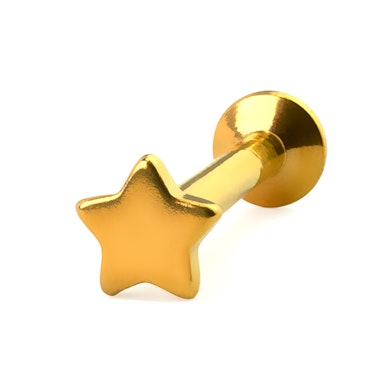 Labret neet kaunistatud tähekese disainiga