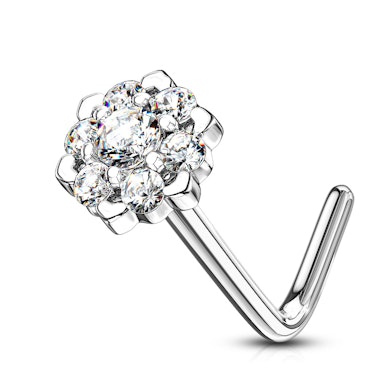 14-k kullast ninaneet kivikestest vesiroosikesega