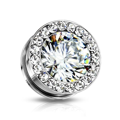 Plug, mis kaunistatud suure ja väikeste kivikestega