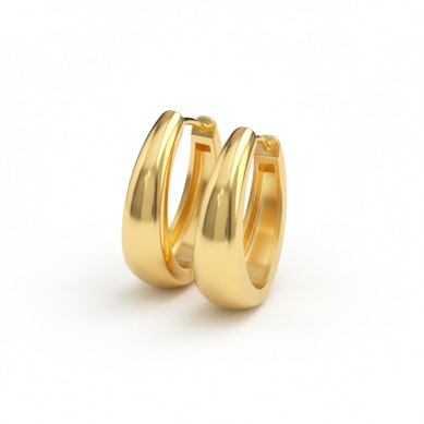 Ovaalsete kõrvarõngaste paar