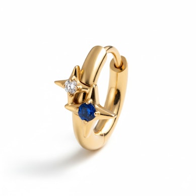 Titaanist rõngas kahe tähega