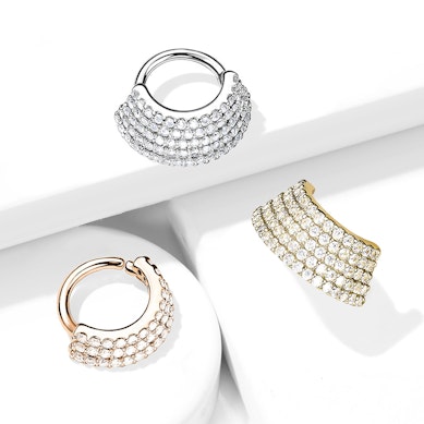 Kihiline rõngas poolvääriskividega