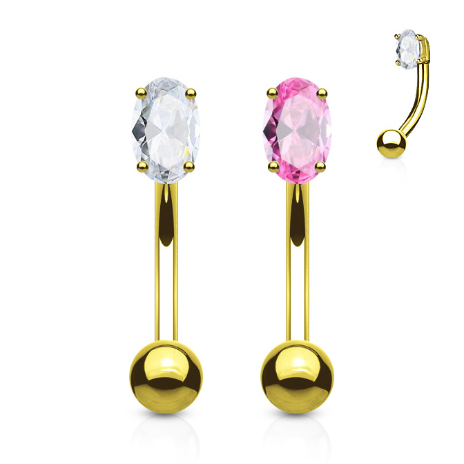 Pikliku kivikesega 14-karaadisest kullast kaardus neet