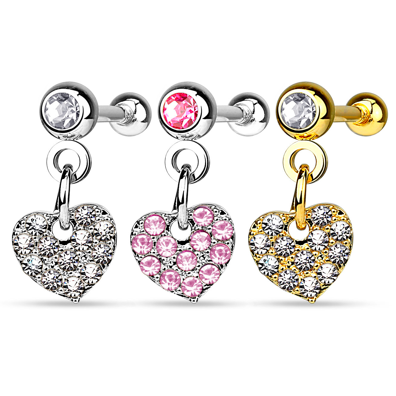 Kõrvaneet kivikestest südameripatsiga