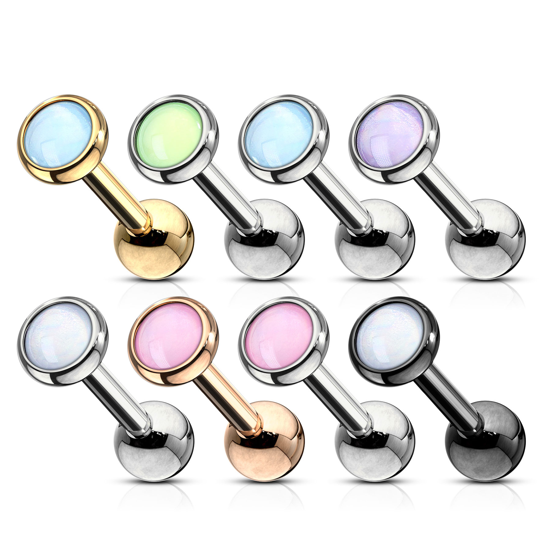 Kõrvaneet valgust peegeldava kivikesega