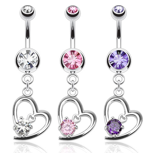 Nabaneet südame ja kivikestega