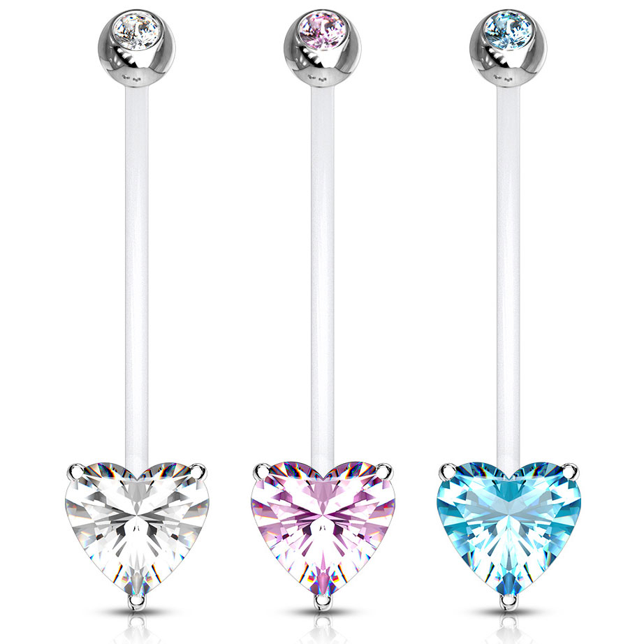 Nabaneet PTFE-st rasedatele südamekujulise kivikesega