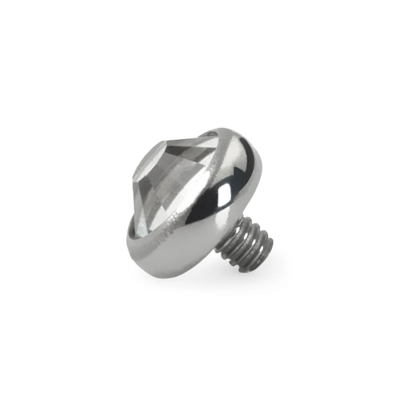 Titaanist dermal anchor kivikesega