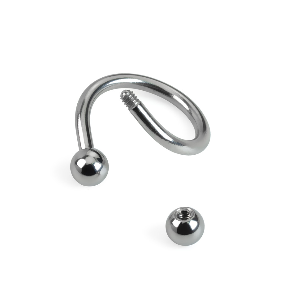 Väändunud neet, erinevates värvitoonides ja kuulikestega