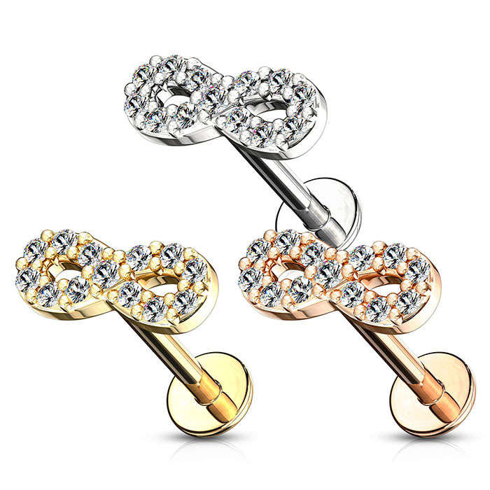 Sisekeermega neet kivikestega kaunistatud lõpmatuse sümboliga