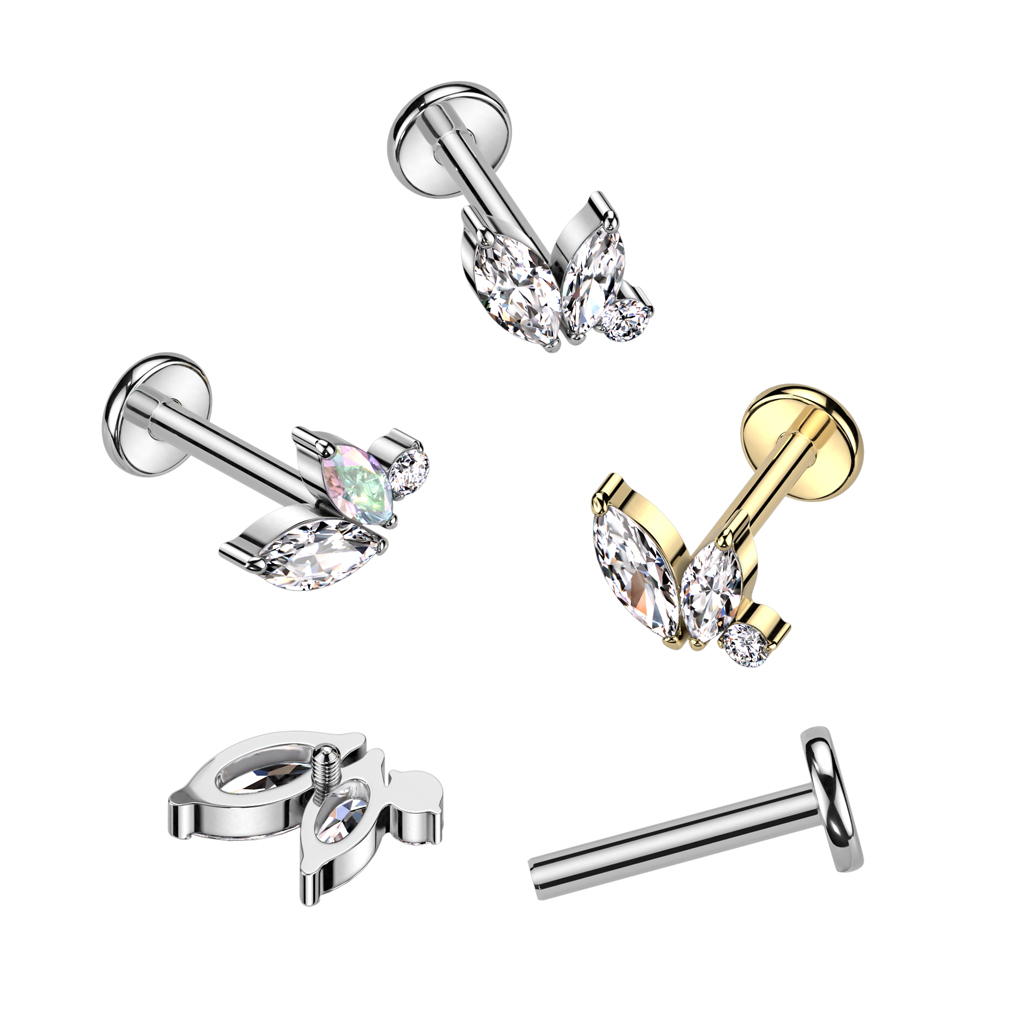 Titaanist delikaatne labrett sisekeermega