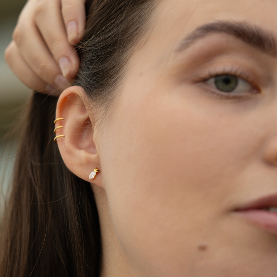 Titaanist labrett ananassi disainiga