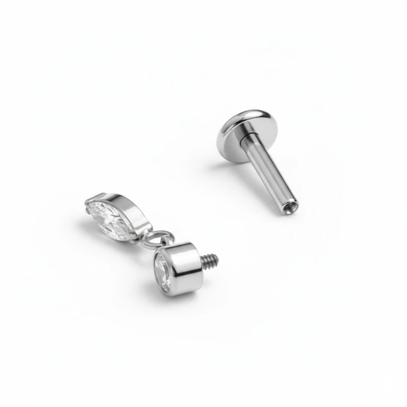 Titaanist labret markiisi ripatsiga