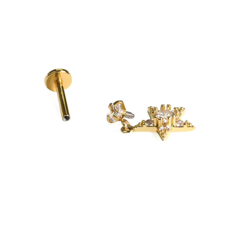 Täheripatsiga labret kivikestega