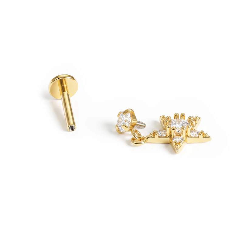 Täheripatsiga labret kivikestega
