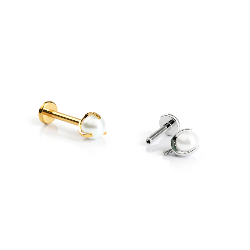 Pärliga titaanist labret
