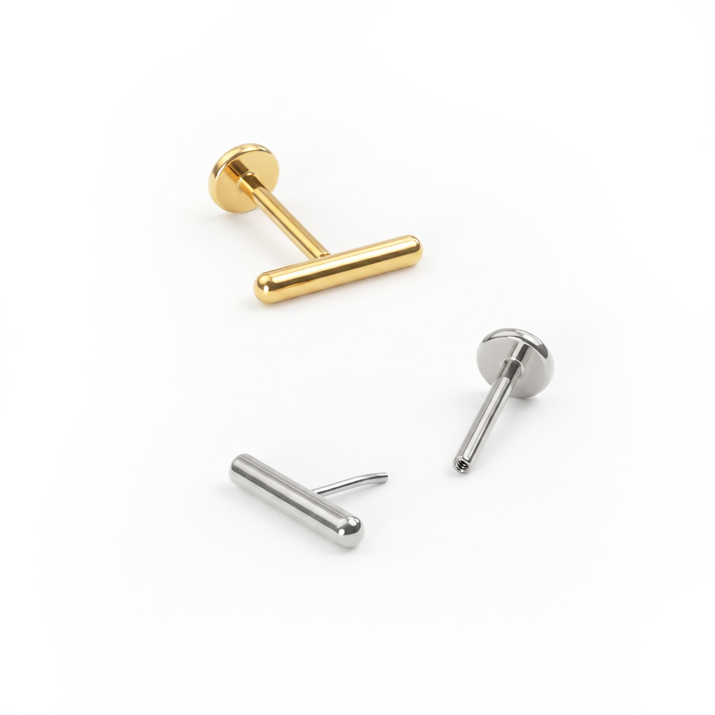 Titaanist labret ribaga