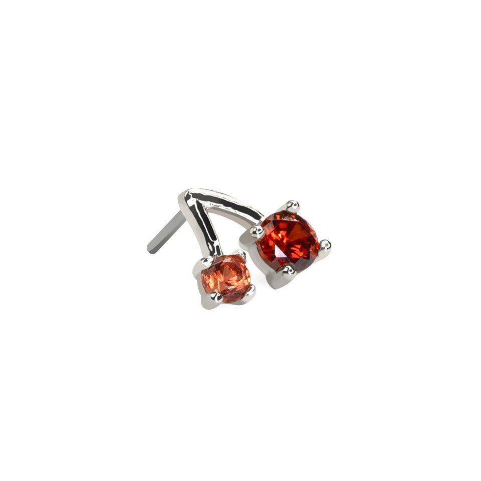 14k kullast kirssidega push-in top
