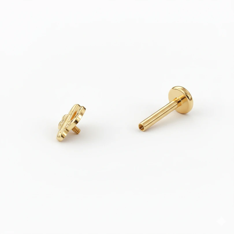 Kaktusega titaanist labret