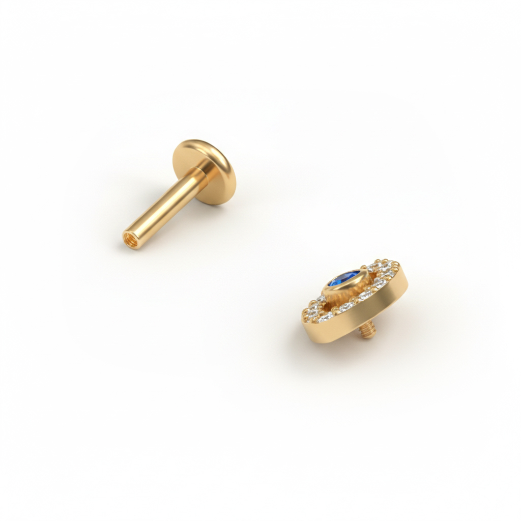 Titaanist kurja silmaga labret