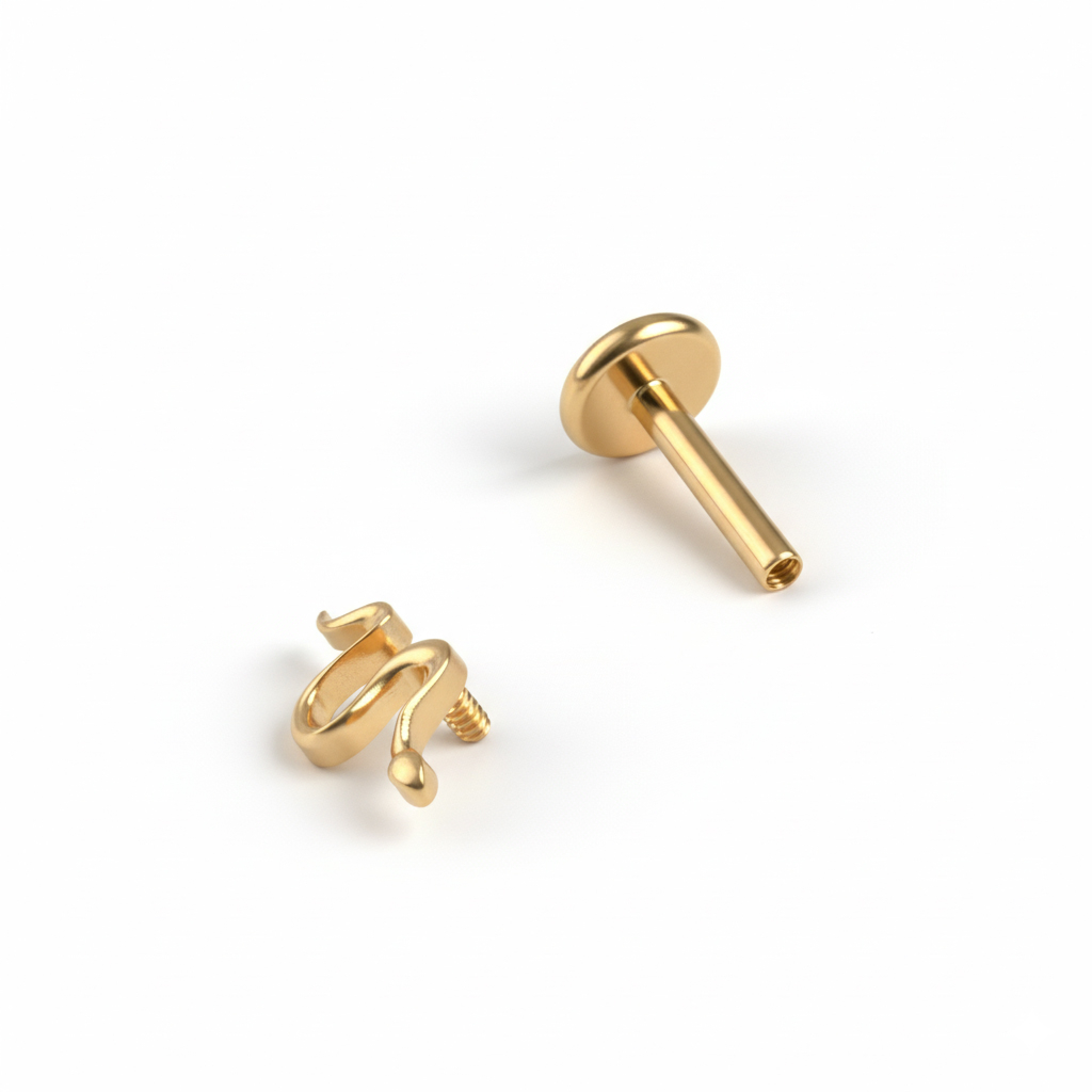 Titaanist labret väikese maduga