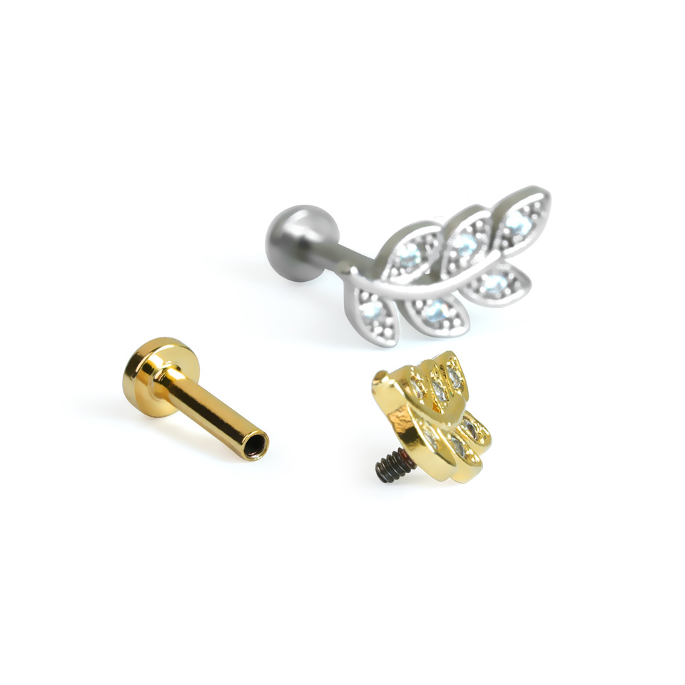 Sisekeermega labret kivikestega lehega