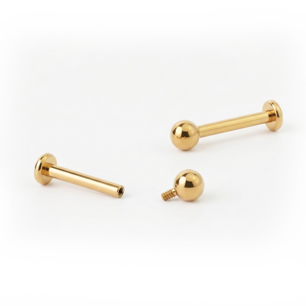 Titaanist labretneet sisekeermega mitmes värvis