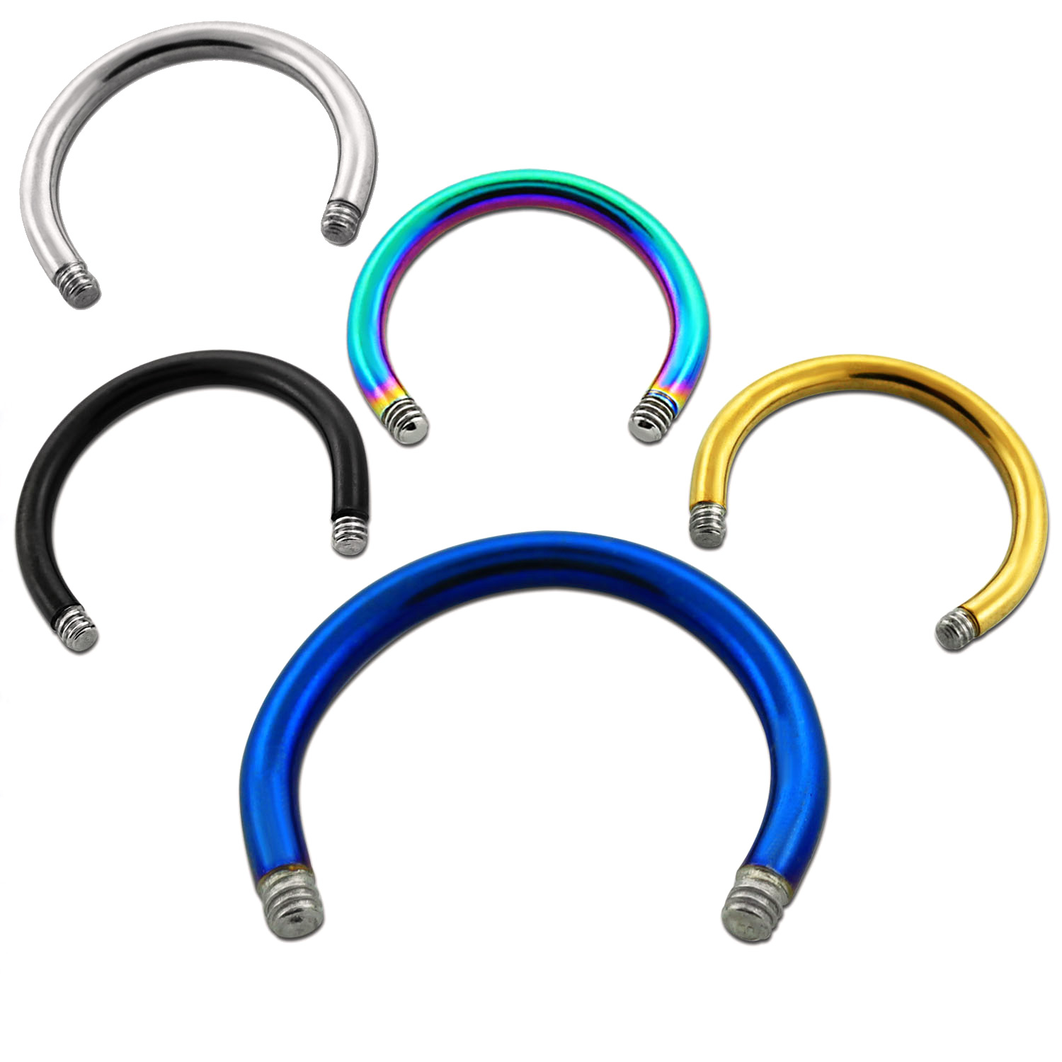 Hobuserauakujuline neet, eri värvitoonides